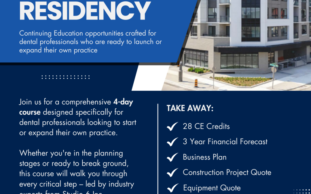 Studio 6 Inc. is Proud to Sponsor Dental XCel CE Courses for Dental Professionals